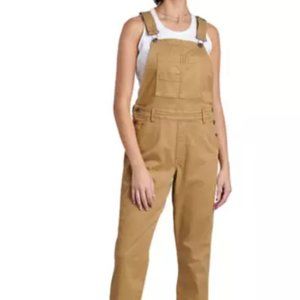 NWT Kuhl Kultivatr Overall Size 12 R in Honey Khaki Stretch Straight Leg NEW
